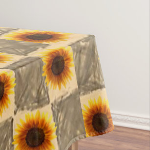 Mantel Tableclol Sunflowers