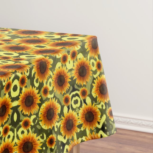 Mantel Tableclol Sunflowers (In Situ)