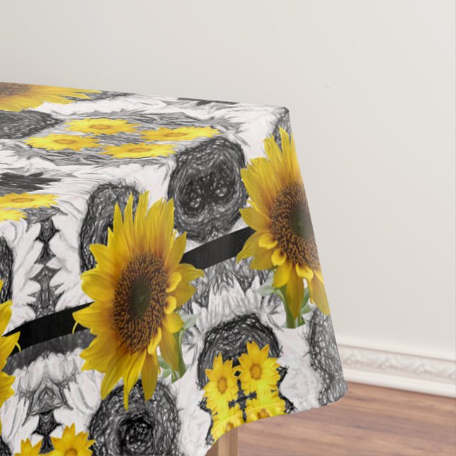 Mantel Tableclol Sunflowers (In Situ)