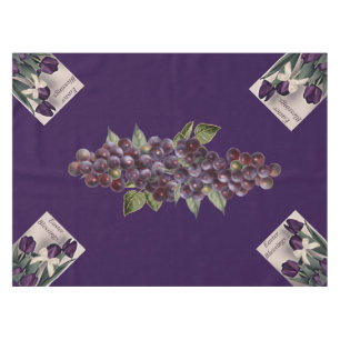 Mantel Tablecloth 52x70 Bendiciones de Pascua Uvas y Tuli