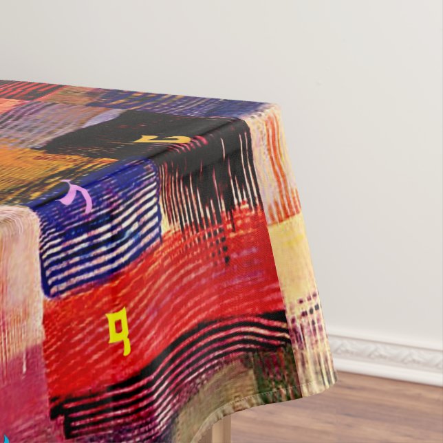 Mantel Tablecloth Assyrian Alphabet (In Situ)