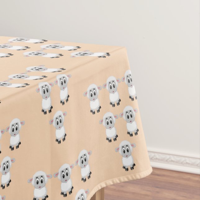 Mantel Tablecloth Beige Sheep (In Situ)