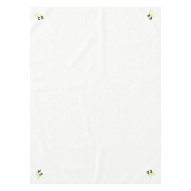 Mantel Tablecloth Cactus Blanco Amarillo (Anverso)