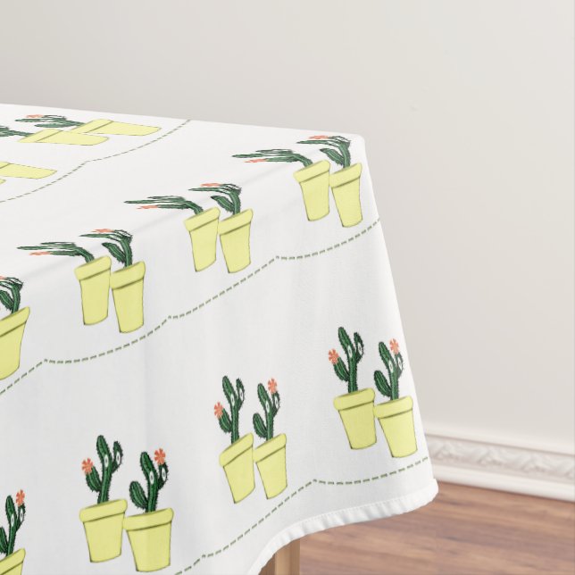 Mantel Tablecloth Cactus Blanco Amarillo (In Situ)