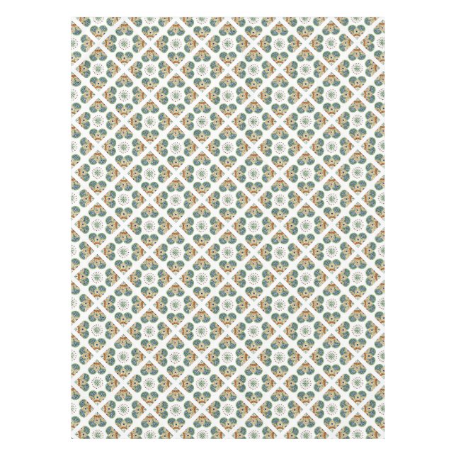 Mantel Tablecloth Country Cottage impresión de celosía ve (Anverso)