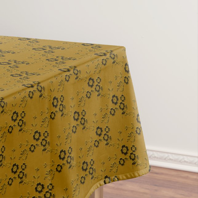 Mantel TABLECLOTH DE ALGODÓN 1-Gold-52x70 estilo FS (In Situ)