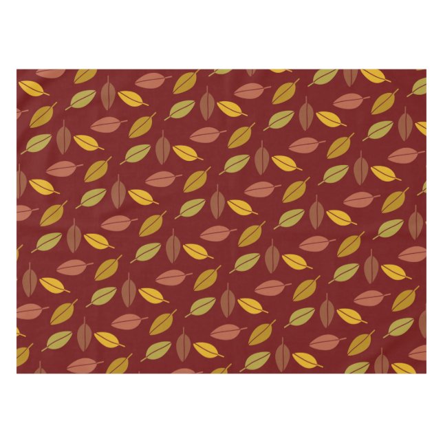 Mantel Tablecloth de hojas de otoño (Frente (Horizontal))