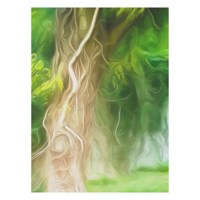 Mantel Tablecloth Dream Light Green Tree (Anverso)