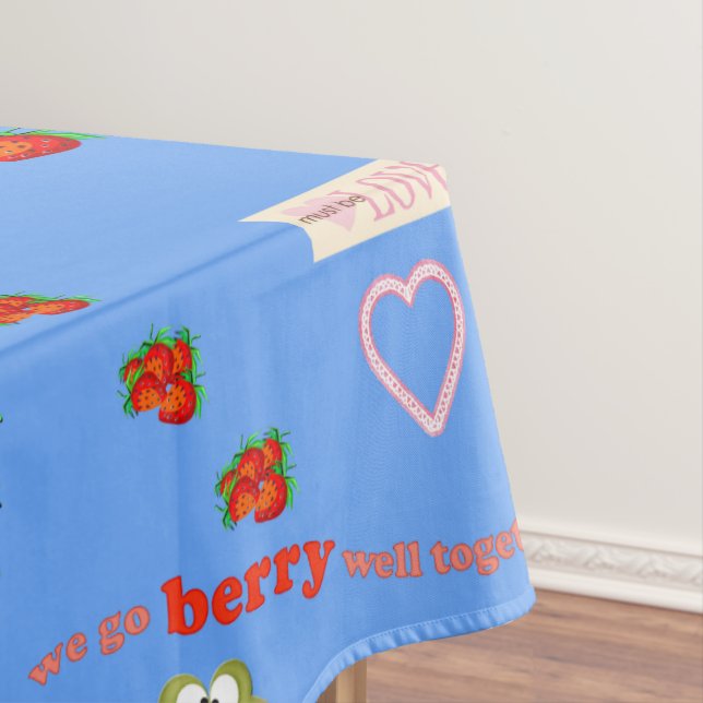 Mantel Tablecloth El día de San Valentín Berry Frog Love (In Situ)