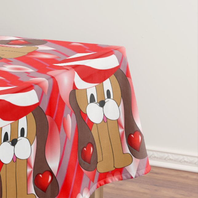 Mantel Tablecloth El día de San Valentín Dog (In Situ)