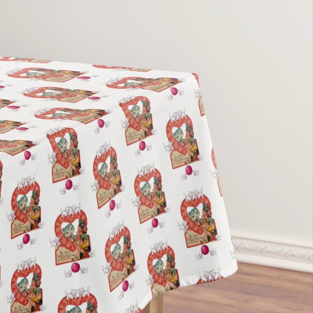 Mantel Tablecloth El día de San Valentín Kitten (In Situ)