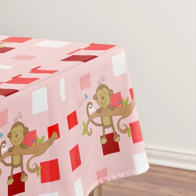 Mantel Tablecloth El día de San Valentín Mono (In Situ)