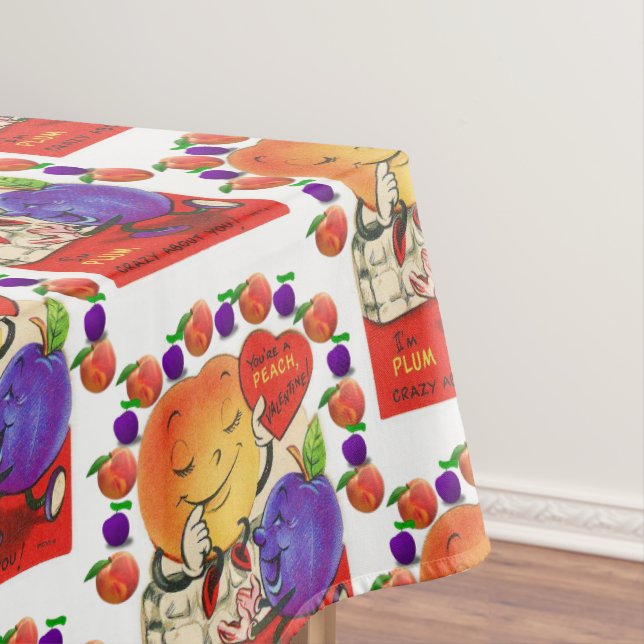 Mantel Tablecloth El día de San Valentín Peaches Plumas (In Situ)