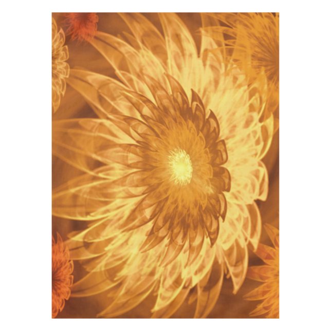 Mantel Tablecloth Fantasy Flores amarillas (Anverso)