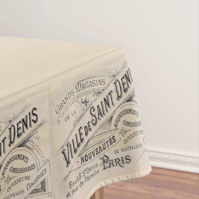 Mantel Tablecloth Francia París beige negro (In Situ)