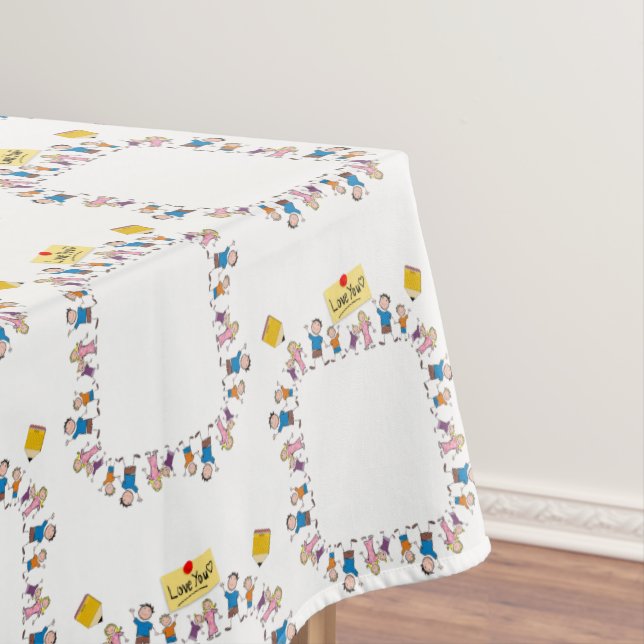 Mantel Tablecloth Love Kids (In Situ)