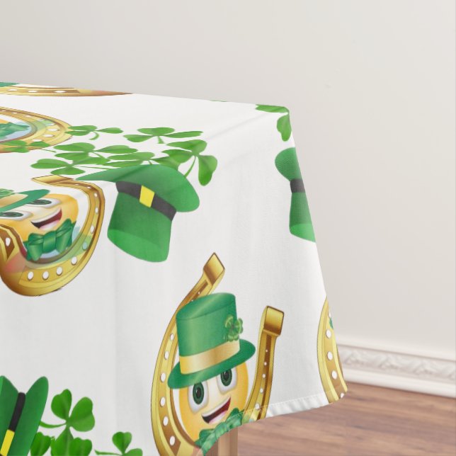 Mantel Tablecloth Saint Patrick's Day Horseshoe (In Situ)