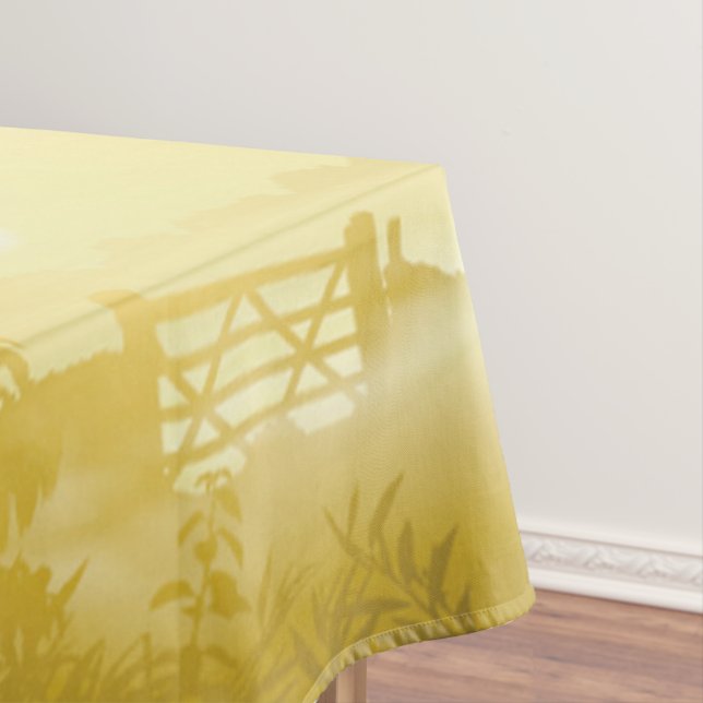Mantel Tablecloth Sunny Morning Farm Country Rustic Sunri (In Situ)
