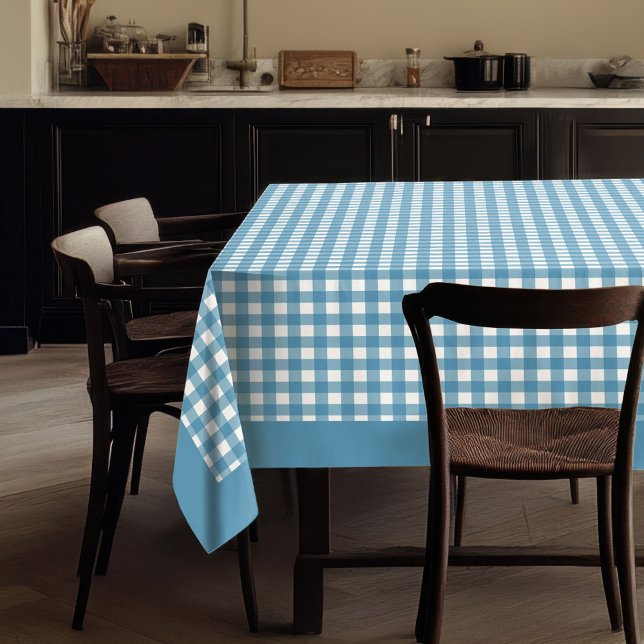 Mantel Tablero azul marino Decoración clásica de comedor (Rustic Blue Plaid Tablecloth for Everyday Use)
