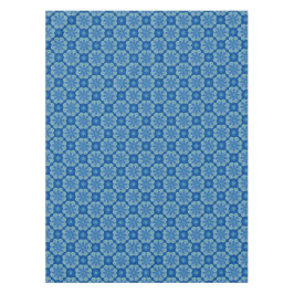 Mantel Tablero con medallones azules y verdes