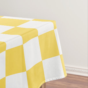 Mantel Tablero de ajedrez amarillo clásico visual