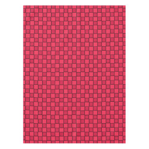 Mantel Tablero de ajedrez rojo negro