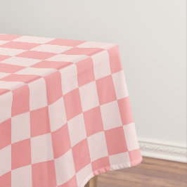 Mantel Tablero de cheques rosa