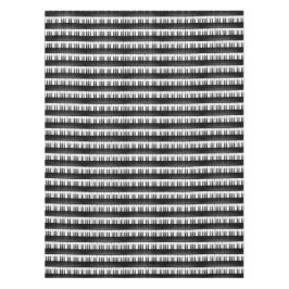 Mantel Tablero de diseño musical del teclado del piano