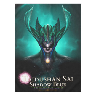Mantel Tablero de luz de esmeralda azul en la sombra de T