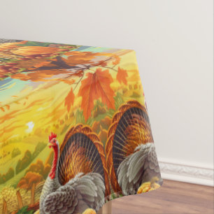 Mantel Tablero del día de gracias de las calabazas de Tur