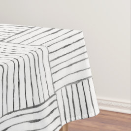 Mantel Tablero étnico Boho - Negro y blanco dibujado a ma