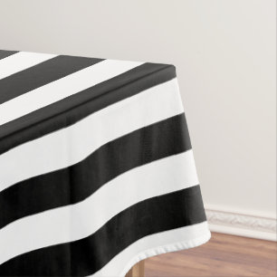 Mantel Tablero-franjas negras y blancas
