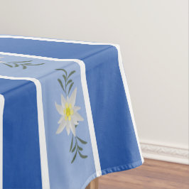 Mantel Tablero rayado de Edelweiss azul