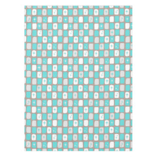 Mantel Tablero retro turquesa estelar *letra pequeña