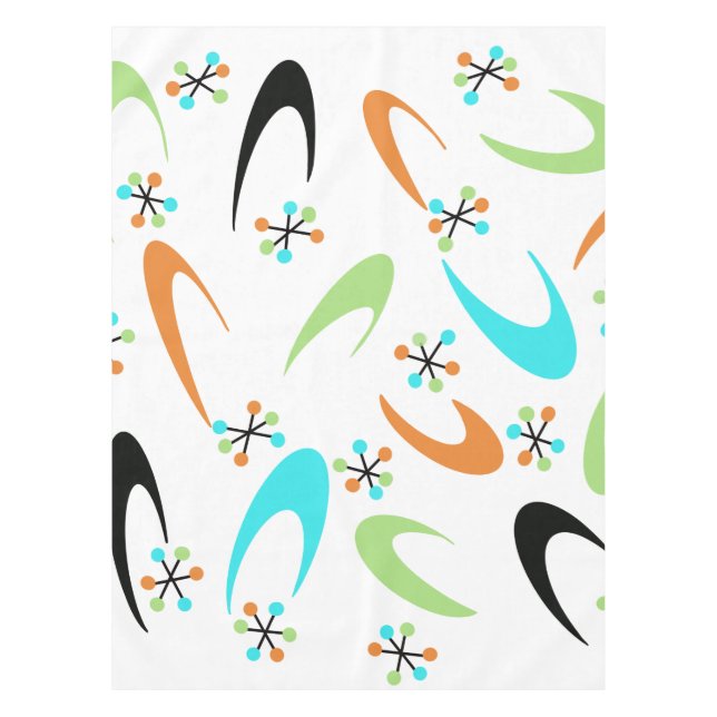 Mantel Tabletas Atómicas De Mediados Del Siglo (Anverso)