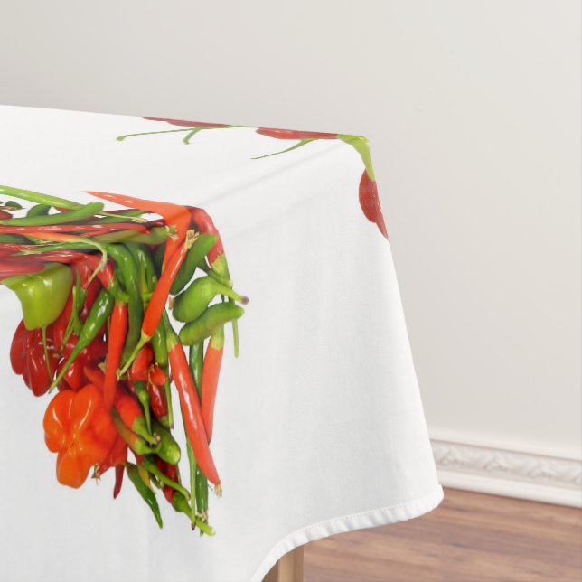 Mantel Tabletas de algodón de chiles recién recolectadas (In Situ)