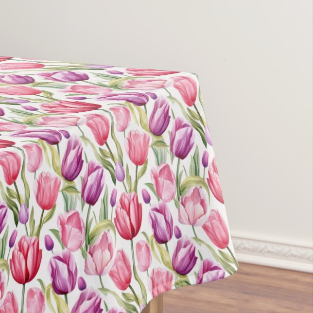 Mantel Tabletas de algodón floral de tulipanes (In Situ)