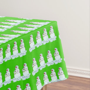 Mantel Tabletas de navidades, verde de nieve sedienta