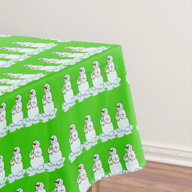 Mantel Tabletas de navidades, verde de nieve sedienta (In Situ)