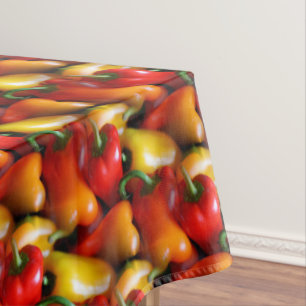 Mantel Tabletas de pimientos rojos y amarillos