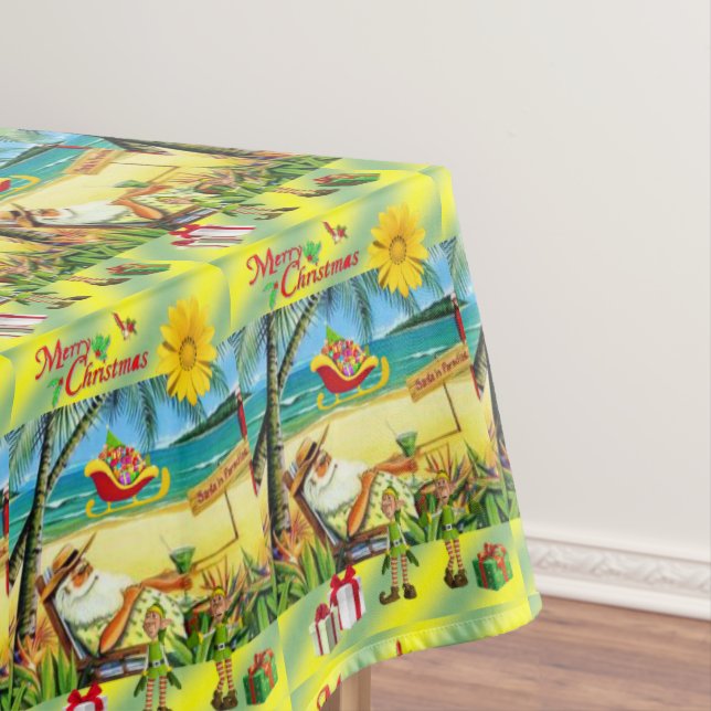 Mantel Tabletas navidades, veranos en la playa Bum Santa (In Situ)