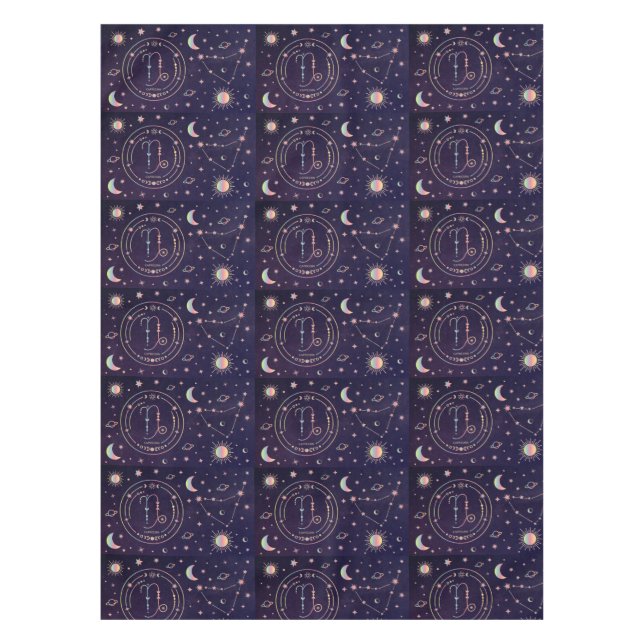 Mantel Tabletola de Capricornio Zodiac (Anverso)
