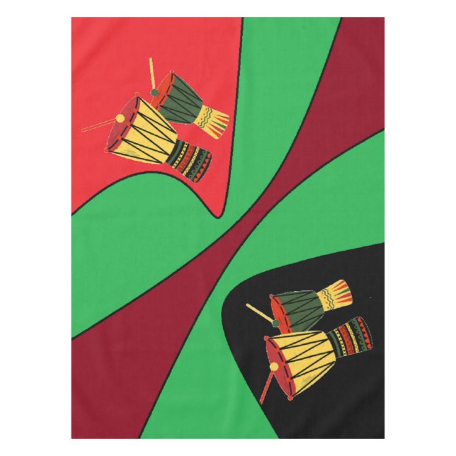 Mantel Tablilla de algodón Personalizado de tambor, 52"x7 (Anverso)