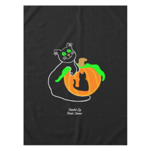 Mantel Tablilla de calabaza negra para gatos