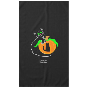 Mantel Tablilla de calabaza negra para gatos