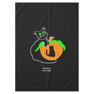 Mantel Tablilla de calabaza negra para gatos