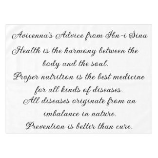 Mantel Tablilla de consejos de Avicenna