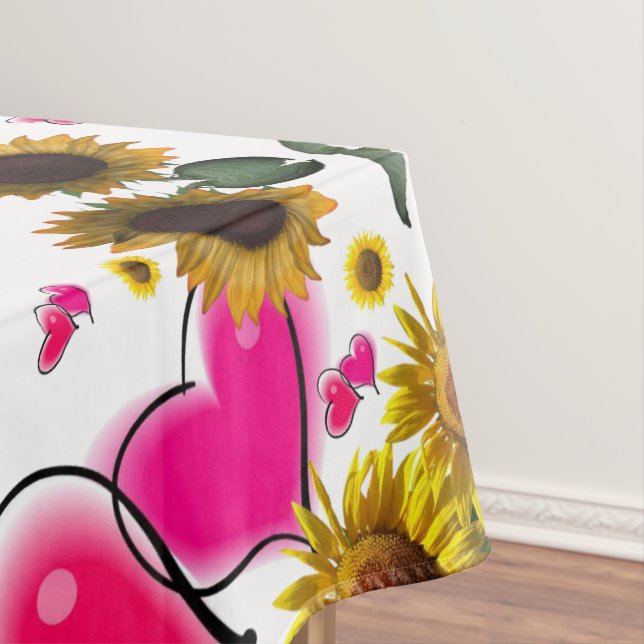 Mantel Tablilla de Corazones Rosa de Girasol (In Situ)