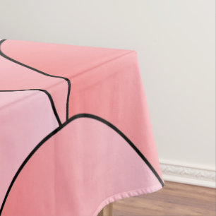 Mantel Tablilla de diseño de escalas rosadas Art Deco