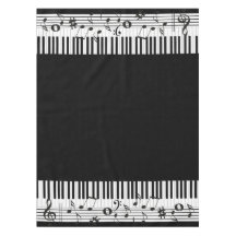 Tablilla de diseño de música para piano